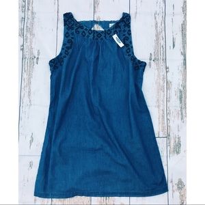 Old Navy Chambray Embroidered Dress | Size: XL